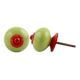 Lime Round Red Fitting Ceramic Knob